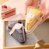 50Pcs Disposable Anti-slip Cake Box Texture Transparent Lid Waterproof Oilproof Multi-use Baking Accessories