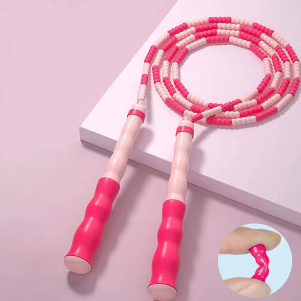 Скакалка Yousheng Beaded Jumping Rope Эргономичная удобная ручка Регулируемая гибкость Упражнение Физическое тестирование ПВХ Тренировочная скакалка для спорта