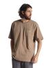 Plain Logo Pocket Crew Neck Short Sleeve [Carhartt] T-Shirt [K87] (M, Beige)