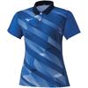 Tennis Wear with Collar Game Shirt Sweat Absorbent Quick Drying Deodorizing 62JA1702 French Blue L [Mizuno]