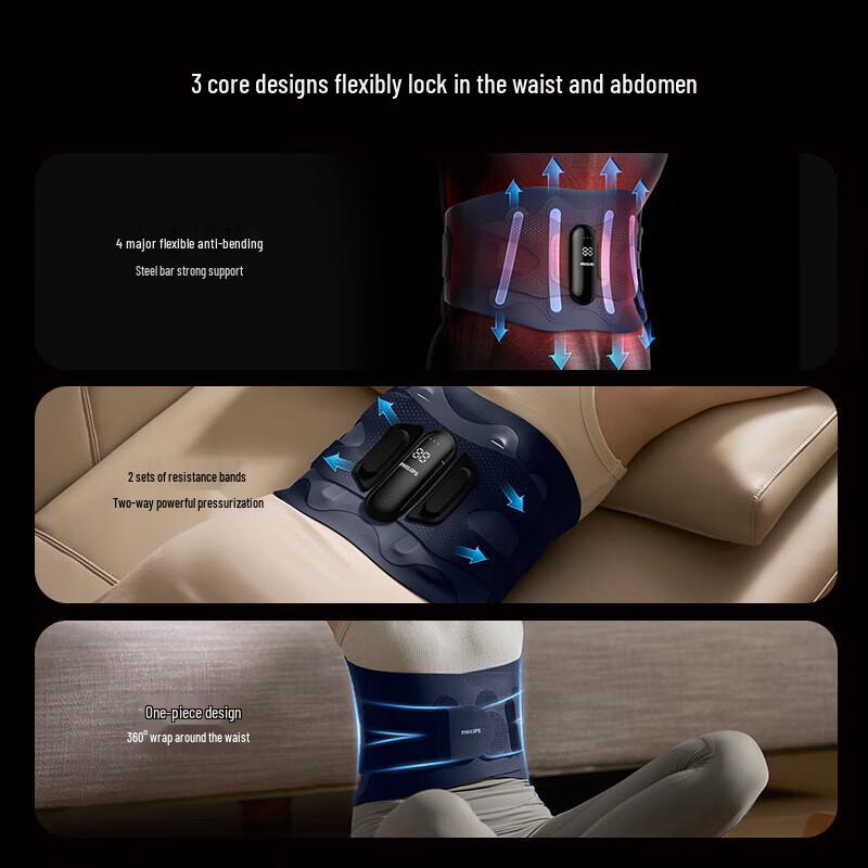 Philips Smart Lumbar Support Massage Belt