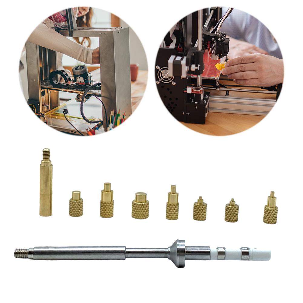 TS Heat Insert Nut Iron Tip 3D Implanted Hot Melt Brass Nut Pressure Head Brass Kit for TS100 TS101 PTS200 PTS201 Soldering Iron