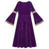 Girls Medieval Princess Costume Renaissance Costume Robe Retro Gown Dress for Halloween Cosplay Dress Up