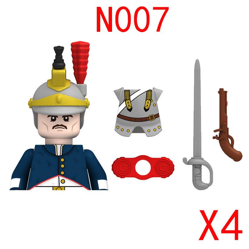 Наполеоновские Войны Военные Строительные Блоки Мини Кирпичики Фигурки Подарки Оружие Развлечения Оборудование Русский Франция Великобритания Италия Солдаты Игрушки