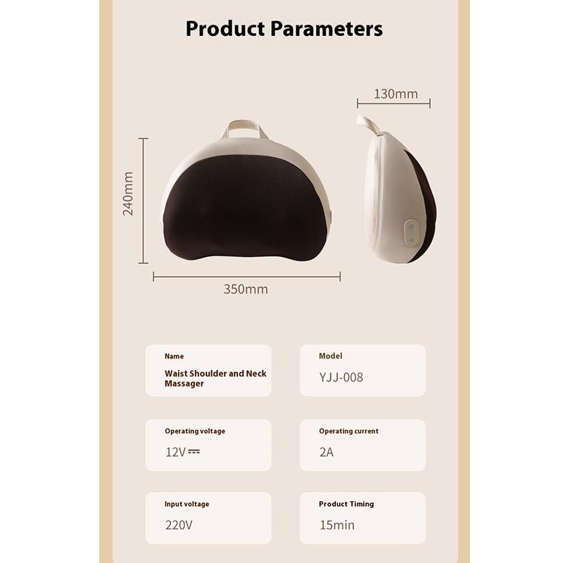 Массажер для шеи и спины с разминающим горячим компрессом, массажер для всего тела для шеи, спины, талии, ног, снятия мышечной боли