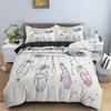 Dreamcatcher Duvet Cover Microfiber Feather Bedding Set Single Twin King For Girl Teen Adult Bedroom Geometric White Quilt Cover