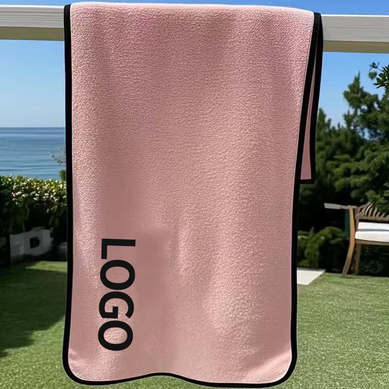 European Hot Selling Microfiber Woven Fitness Towel 30*110 Quick-Drying Sweat-Absorbent Yoga Sports Towel with Embroidered Logo