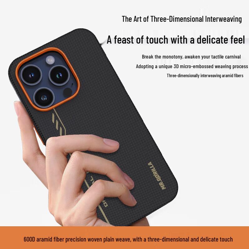 Чехол для телефона из арамидного волокна для iPhone 15 Pro Max