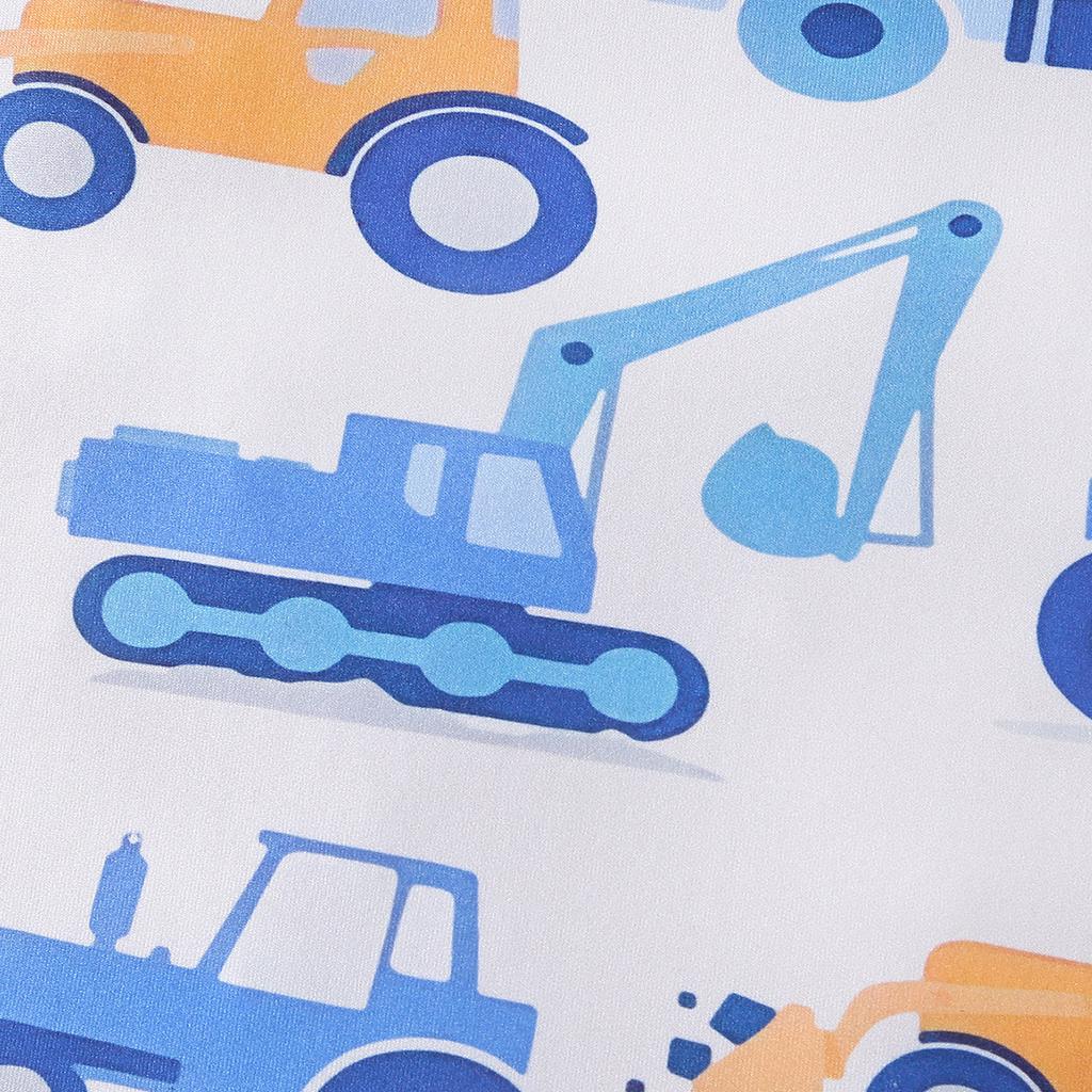 Боди для младенцев и мальчиков с принтом грузовика, повседневный комбинезон с короткими рукавами