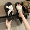 Fashion Slippers Casual Women's Shoes 2024 Rubber Flip Flops Luxury Summer Soft Increased New Style Women's Shoes Designer Sandals