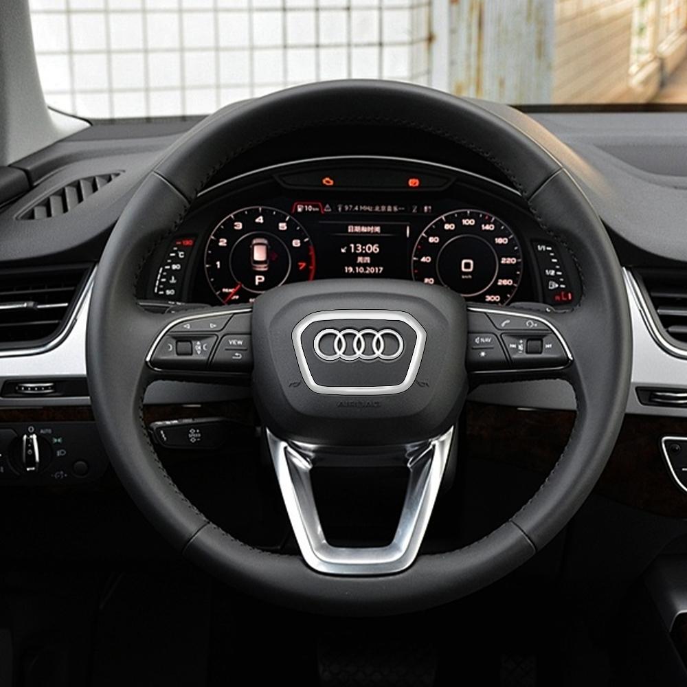Для Audi 8P 1 шт. Стиль Автомобиля Рулевое Колесо Центральный Логотип Накладка Наклейка Декор Для AUDI A6L Q7 Q3 Q5 A7 2005-2024 A5 A3 A4L A8L 2005-2016 A8