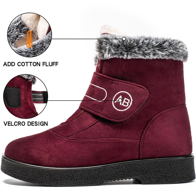 Женские ботинки на низком каблуке, ботильоны на зиму 2024 года, ботинки для сохранения тепла, зимние ботинки Botas Mujer, новые зимние ботинки для женщин с мехом Bottines Female