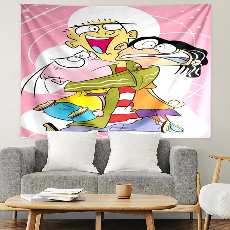 1PC Edd Eddy Adventure Quick-Dry Tapestry, Unique Design Tapestry, Suitable for Bedroom,Livingroom, Playroom,Heartwarming Holiday Gifts