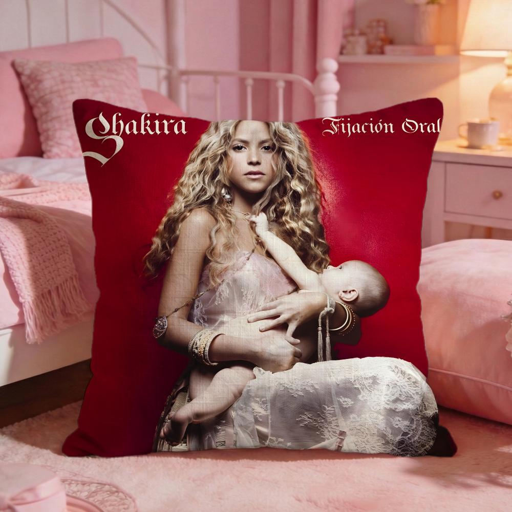 SShakiras Hot Singer Cushion Cover Premium Comfort Reversible Pillow Cove Two In One Design For Any Room  Car Interior