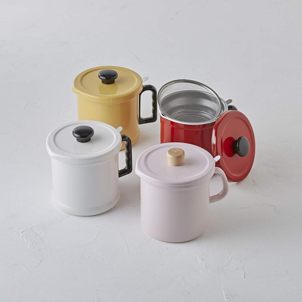 Fuji Enamel Oil Pot (1.5L Pink with Activated Charcoal)