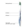 ORAL B Pro-3D White Pulsar Вибрирующая электрическая зубная щетка на батарейках, упаковка 2 шт., вибрирующие щетинки, тонкая ручка со встроенным источником питания