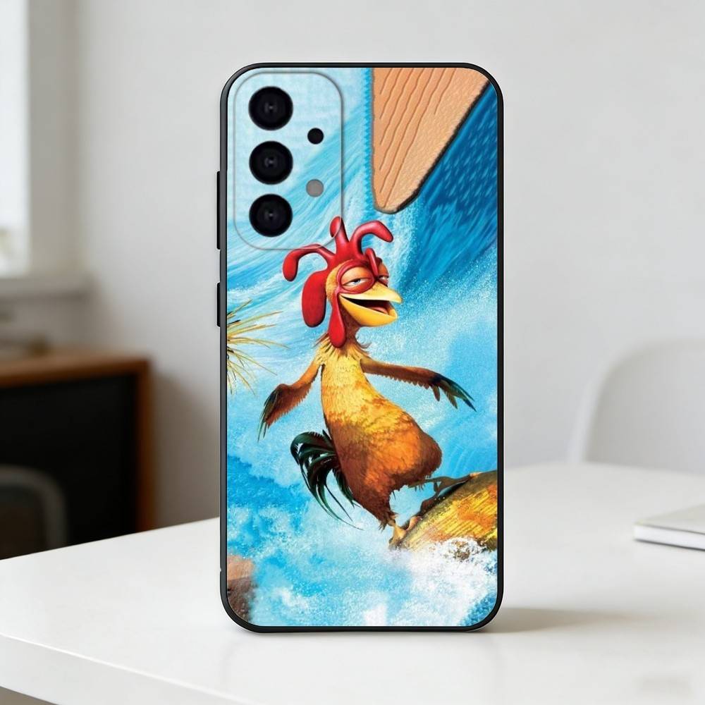 Смешная курица джо серф Чехол для телефона Samsung S25,24,21,22,23,30,Ultra,20,Plus,Fe,Lite,Note Мягкий черный чехол