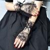 Up Bridal Wedding Gloves Mesh Bow Hand Wrist Cuffs Lace Hand Sleeves Lolita Gloves Women Gloves