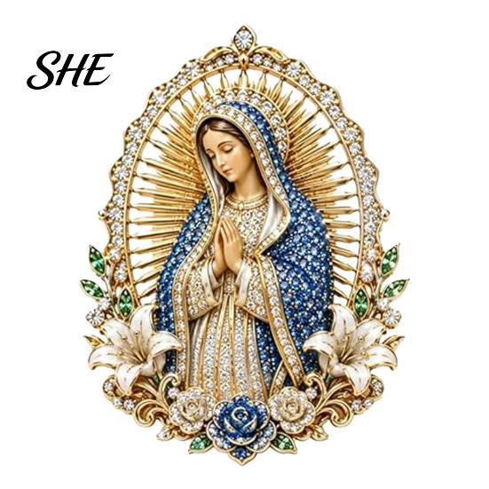 Religious Lapel Pin Sacred Heart of Jesus Brooch, Christian Confirmation with Enamel Cross Brooch Finish, Jewelry Gift for Women Men Devotional