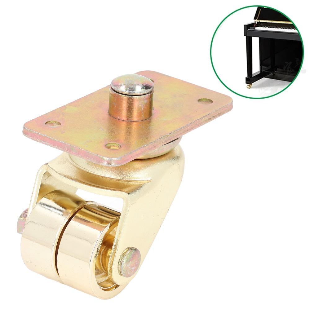 gold color Upright Piano Caster Iron Metal Trundle Caster Wheel Piano Wheels Musical Instrument