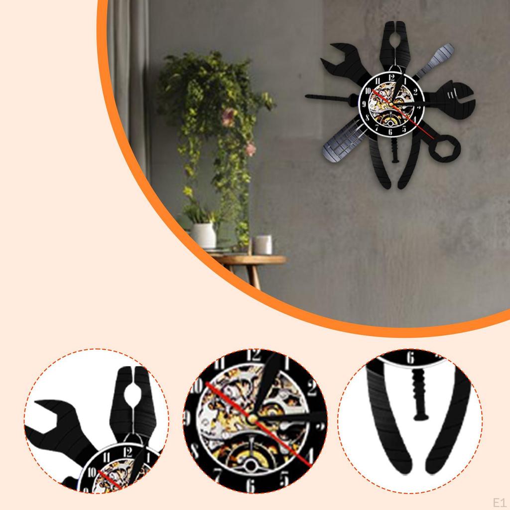 Подвесные часы бесшумные маленькие настенные декоративные часы на автомобильную тематику для