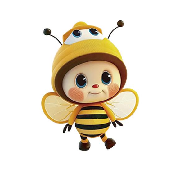 Acrylic Bee Hanging Decoration Single Side Printed Little Bee Ornament Car Rearview Mirror Keychain Pendant Home Decoration Birthday Gift