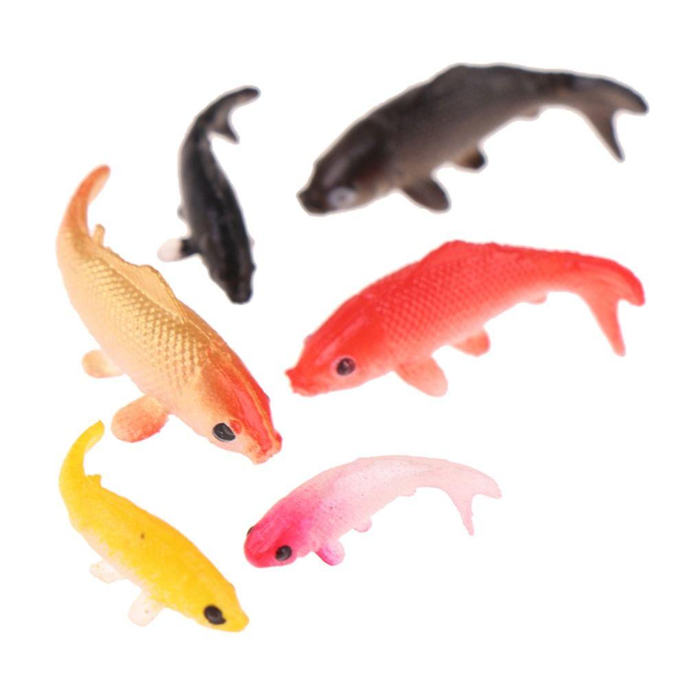 Soft Goldfishes Models Mini Fish Miniature Creative Fish Tank Ornament Landscaping Props