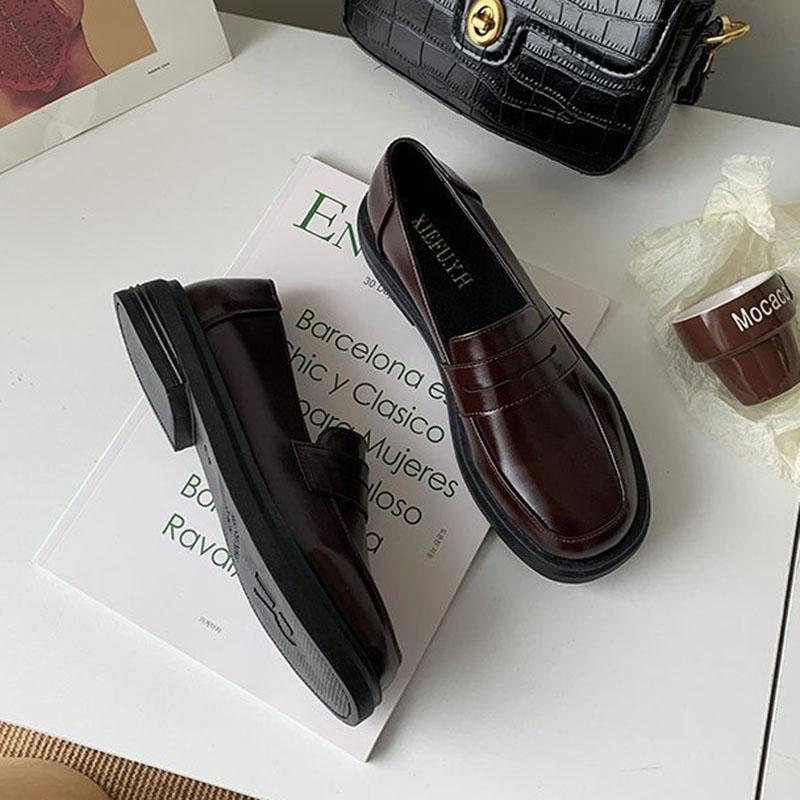 Loafers Women Jk Uniform Shoes Uwabaki Japanese JK Round Toe Women Girls School Students Mary Janes Lolita Brown Cosplay Shoes