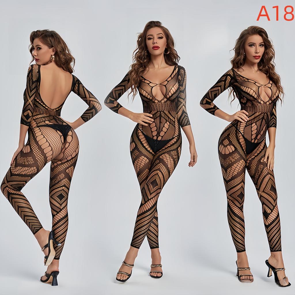 Женское нижнее белье в сеточку с открытыми вырезами, боди, женское нижнее белье, прозрачные сорочки, сексуальные костюмы