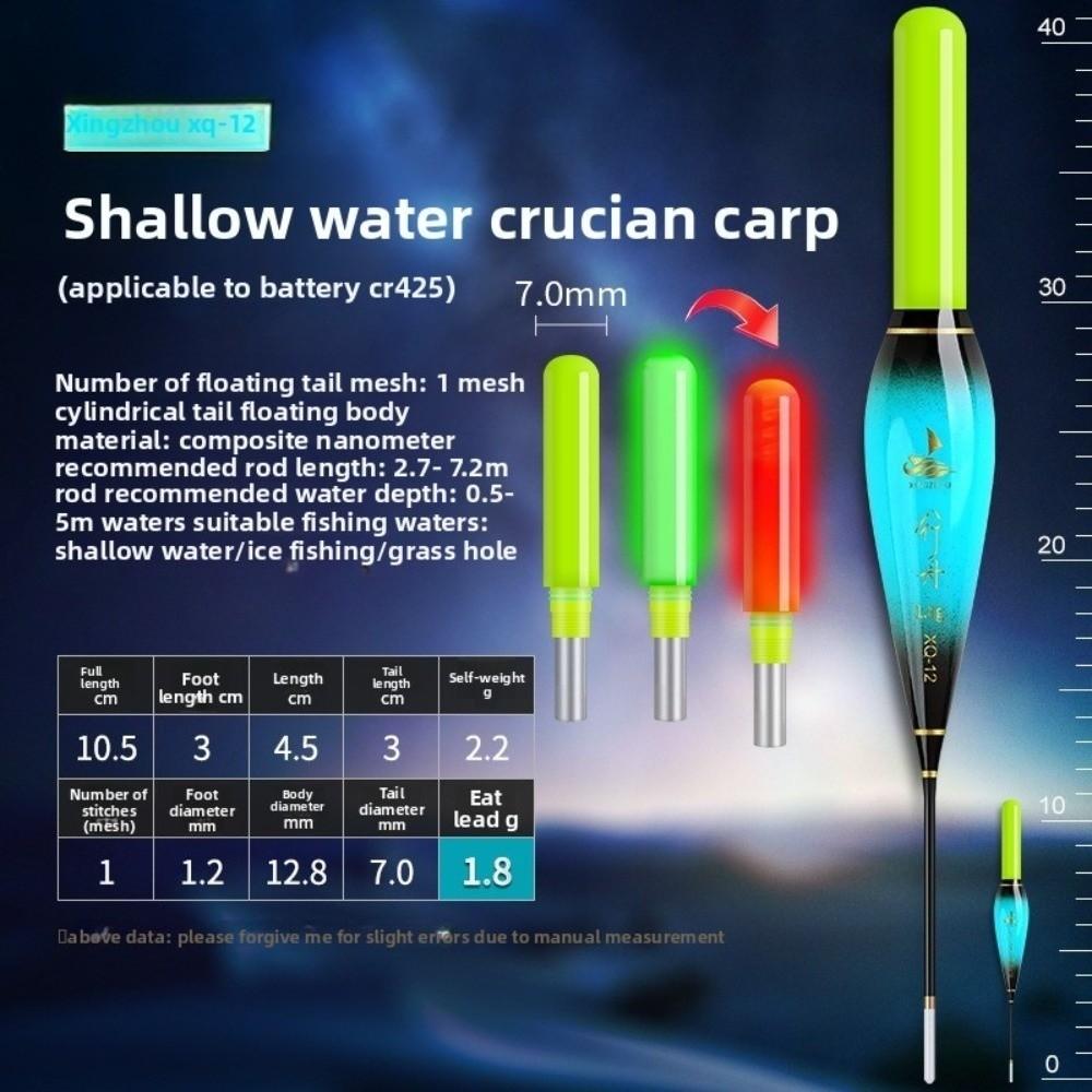 Buoy Strike Electronic Fishing Float Slip Drift Tube Rock Fishing Floats Light Float Short Tail