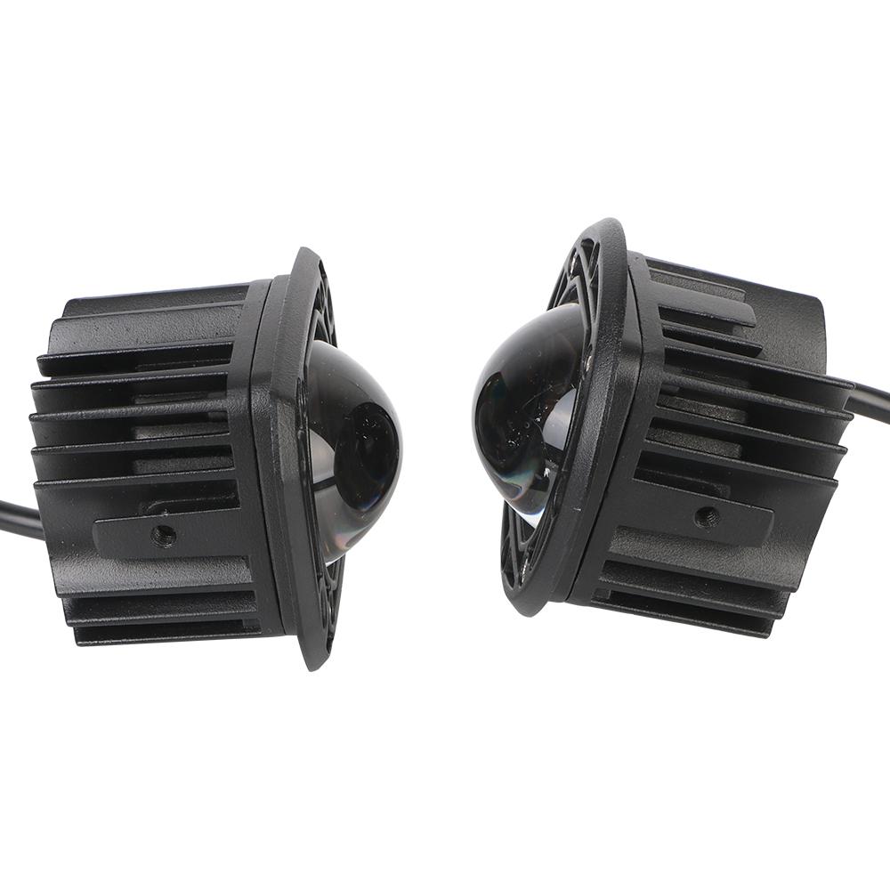 Противотуманные фары для внедорожников Jeep Car Truck Off Road 4x4 12 В 24 В светодиодные рабочие фары 8D с линзами 6000 К белого цвета 3500 К желтого цвета для скрытого монтажа