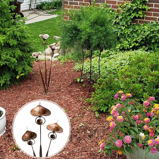 Калла лилия садовый колышек металлический колышек цветы с колокольчиками уличные художественные цветы наземный ветряной колокольчик для патио газон двор декор