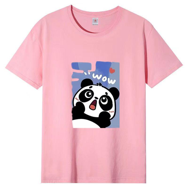 Женская летняя популярная футболка с короткими рукавами из хлопка, дышащая, свободная футболка с принтом, повседневная