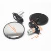 Мотоциклетные зеркала заднего вида 1 пара Алюминиевая рама и стеклянные зеркала для руля 7/8 дюйма Регулируемые под разными углами