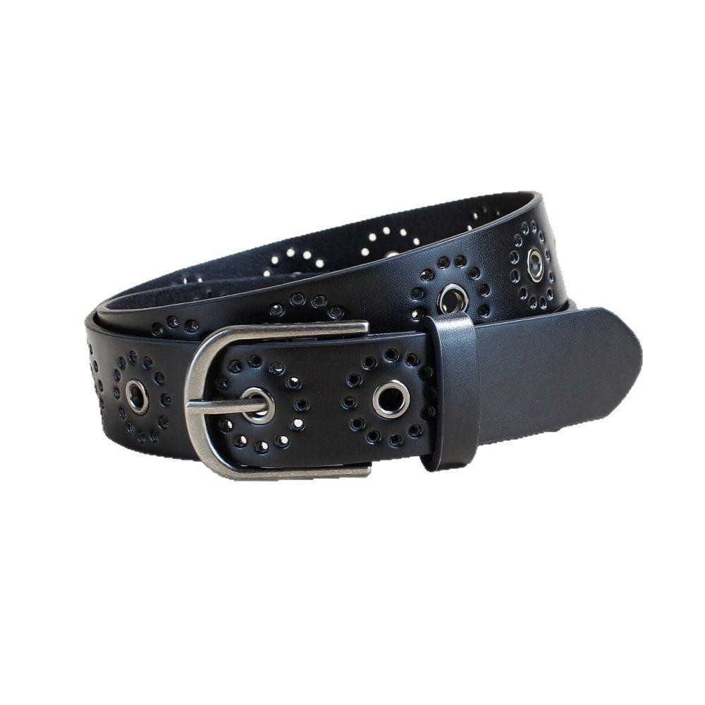 Американский хип-хоп ремень женский ремень ремень в стиле панк Air Eye Hollow черный повседневный ремень для брюк женский