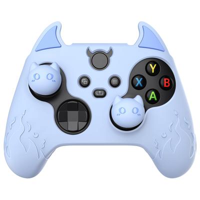 Силиконовые колпачки для стиков PlayVital в милом дьявольском стиле для Xbox Series X, Xbox Series S и Xbox Core (Голубые)