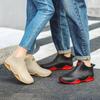 Women's Rain Galoshes PVC Insulated Rubber Shoes Waterproof Work Rainboots Fashion Solid Color Non-slip Garden Boots