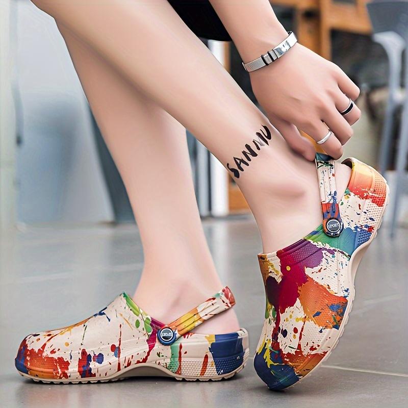 Женские легкие ЭВА клоги, дышащие мюли на мягкой подошве, прочные и моющиеся для лета, мягкая подошва, прочные, моющиеся