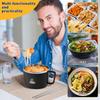 1200ml Ramen Bowl Stainless Steel Bento Box Instant Noodle Bowl with Lid and Tableware for Home Office School Dormitory Lunchbox
