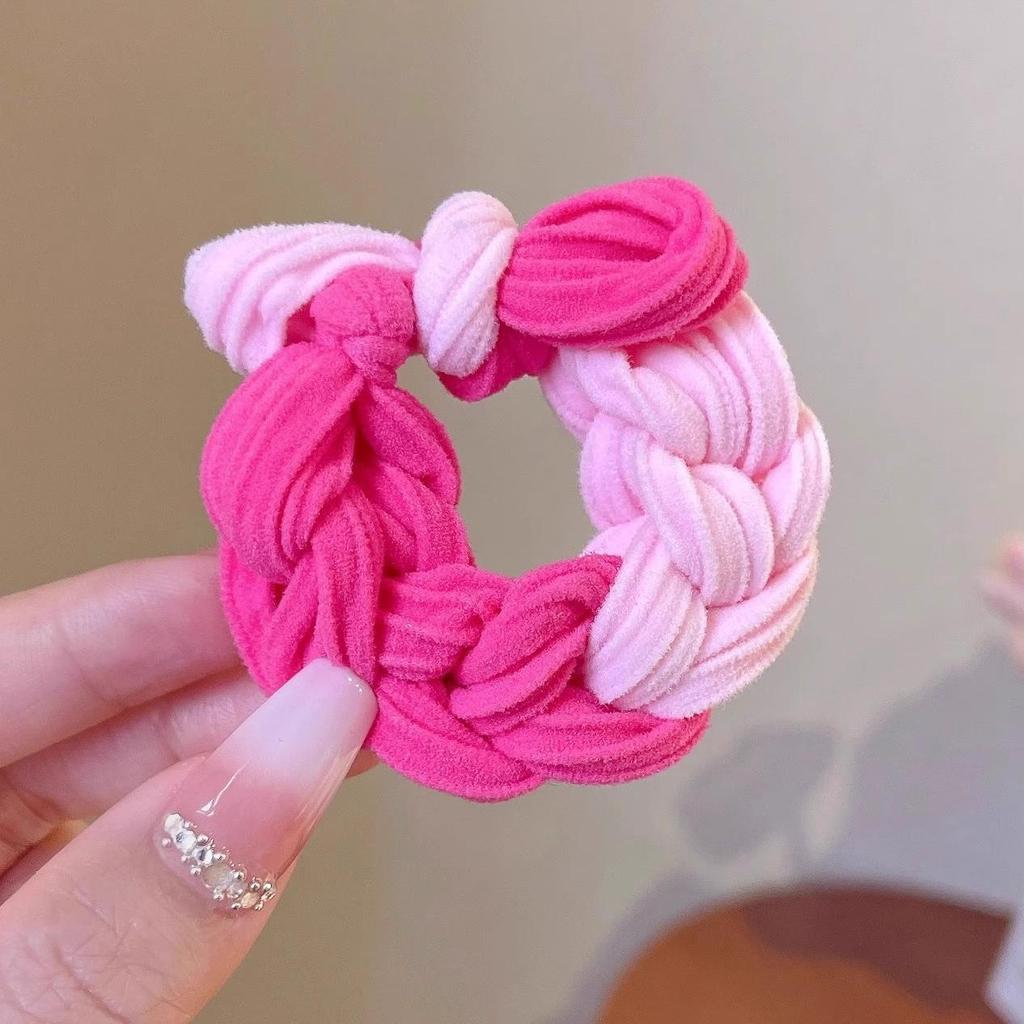 Вязаная резинка для волос с бантом в корейском стиле - Высокоэластичная резинка для хвостика