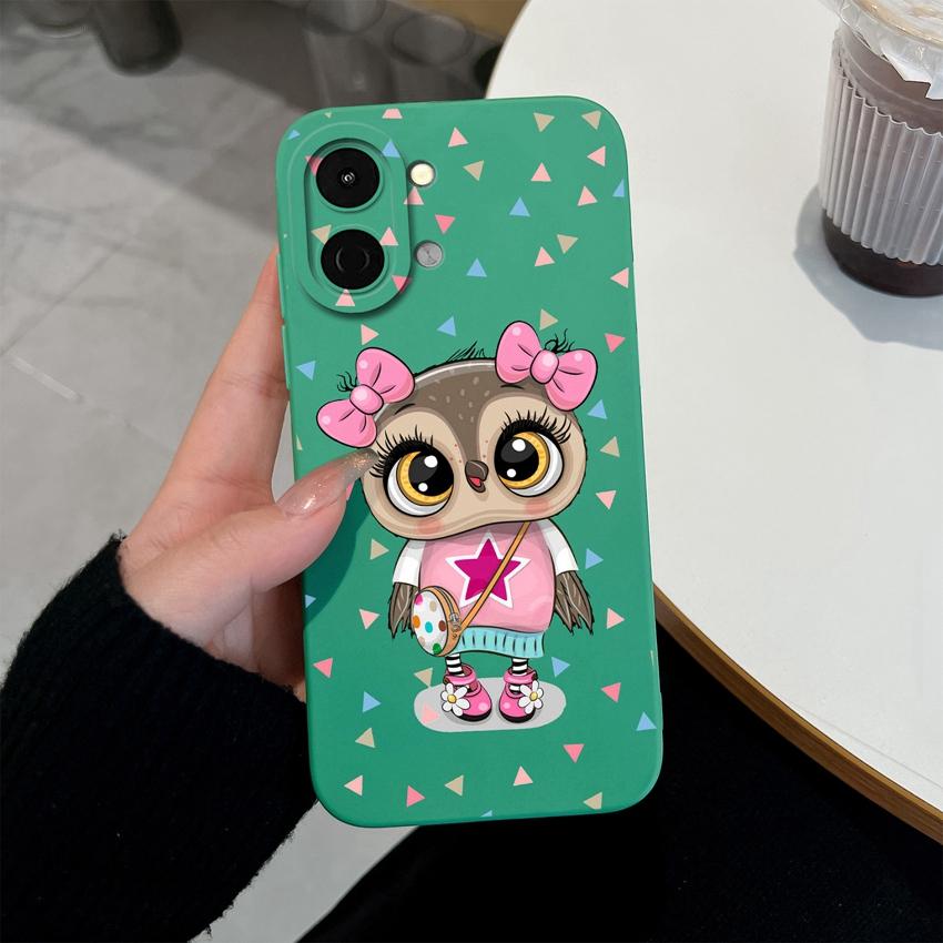 Для Tecno Spark Go 3 2 1S Чехол Spark 30 40 40C Обложка Pova 7 Pro Neo Ultra Сумки для телефона Милая Сова Кошка Мягкий Жидкий Силикон Противоударный Чехол Для Tecno Чехлы