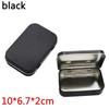 2 шт., серебристый, черный, золотой флип-коробка для хранения, набор для выживания, олово, маленький пустой металлический корпус-органайзер для денег, монет, конфет, ключей