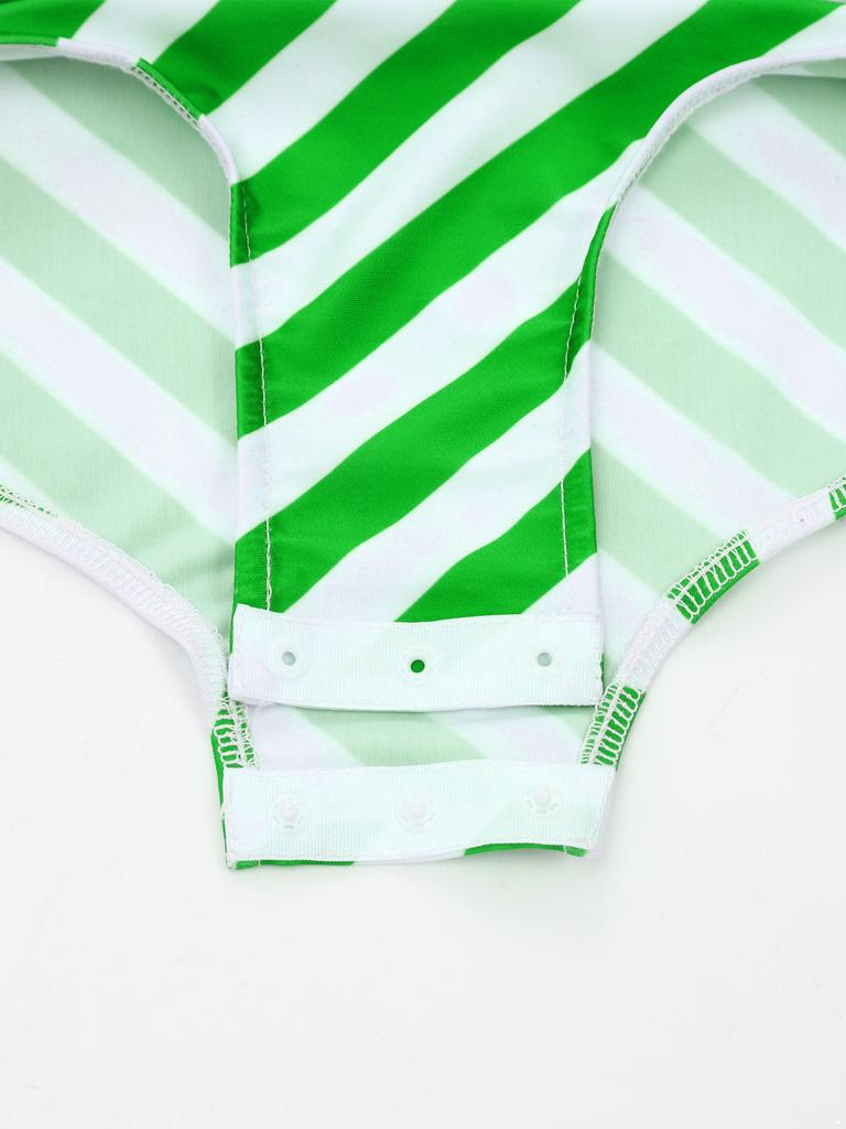 Kids Girls Christmas Santa Elf Costumes Candy Cane Striped Sequins Dance Leotard Xmas Skating Bodysuit