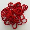50 Pieces a Candy Color Seamless Headband Hair Circle Lace Small Leather Band Ins High Appearance Level Children's Headwear Hair Accessories