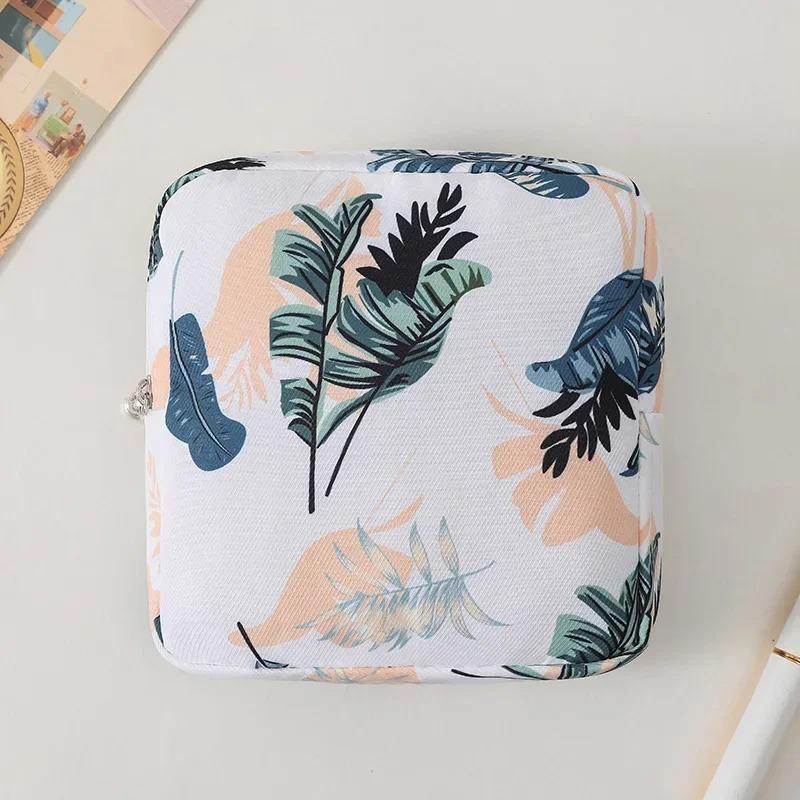 Женщины Девочки Kawaii Салфетка Гигиенические прокладки Сумка-органайзер Косметичка Сумки для тампонов Милые дорожные гаджеты Сумка для хранения помады