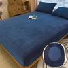 Warm and Thick Winter Fitted Sheet Non Slip Adjustable Mattress Covers Soft Velvet Bed Covers Mattresses Protective Covers