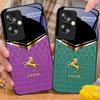 Сотовый Зеленый Конь Для Oppo A79 5G 58 78 74 60 4G Reno 11F Realme GT 6 11 Note 50 10 C55 X2 Закаленное Стекло Черный Чехол для Телефона