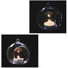 Round Bubble Hanging Clear Glass Terrarium Air Plant Tea Light Candle Holder