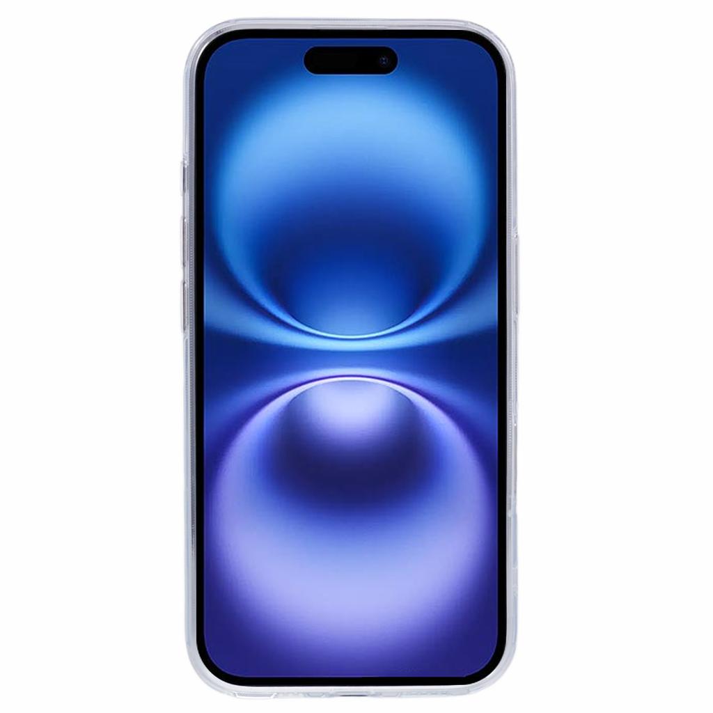 JAUCASE For iPhone 16 Case Compatible with MagSafe PC+TPU Crystal Clear Phone Cover