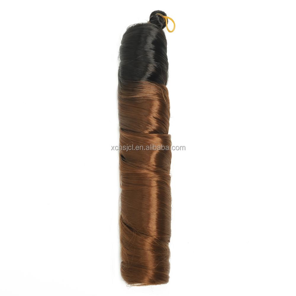 150g Crochet Braid Synthetic Hair Extensions Curly Braiding Hair Silky Loose Body Wave Pony Style Spiral Curl French Curls